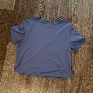 Oasis Blue Athletic waist length top